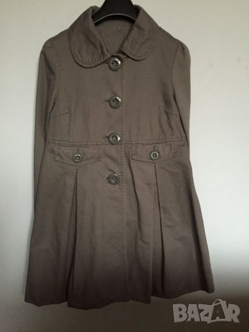 Дамско манто BERSHKA оригинал, size М, 100% памук, плътна материя, много запазено, без забележки, снимка 2 - Палта, манта - 13613680