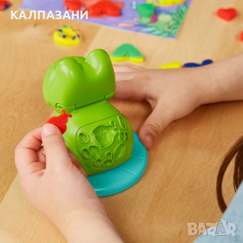 Начален комплект Play-Doh Frog ‘n Colours, 4 кутии F6926, снимка 3 - Пластелини, моделини и пясъци - 40278569