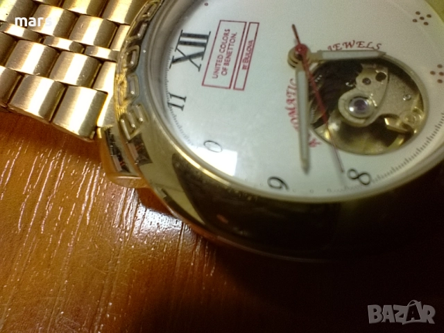 Bulova Ecology United Colors of Benetton By Bulova Automatic Open Heart BN596, снимка 8 - Мъжки - 51974239