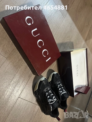 Мъжки маратонки Gucci GG  27,5 см стелка, снимка 8 - Маратонки - 52459265