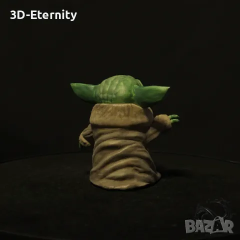3D Фигура - Бейби Йода, снимка 7 - Колекции - 50044196