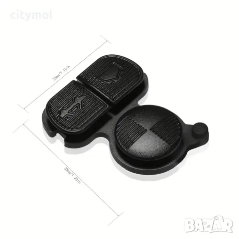 Резервни гумени бутони за ключ с 3 бутона за BMW E46, Z3, E36, E38, E39, снимка 2 - Аксесоари и консумативи - 49736987