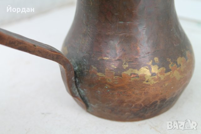 Стара ръчно кована медна арабска кана , снимка 8 - Антикварни и старинни предмети - 41002325