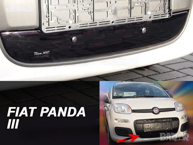 Зимен дефлектор (протектор) за решетка HЕКО за Fiat Panda (2012+)