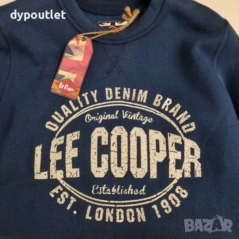 Lee Cooper Fic Logo - Мъжко спортно горнище, синьо, размер - XS., снимка 4 - Спортни дрехи, екипи - 39604952