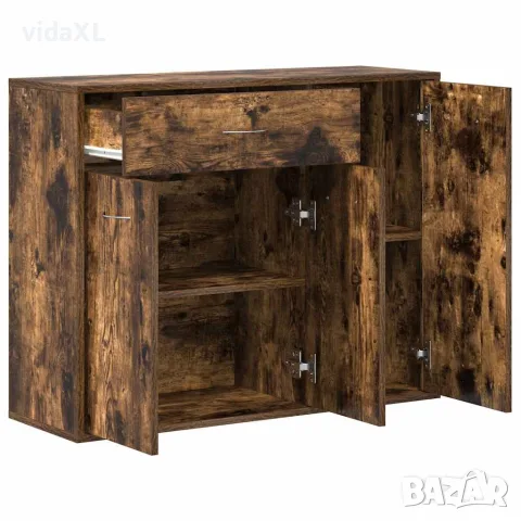 vidaXL Сайдборд, опушен дъб, 88x30x70 см, инженерно дърво, снимка 5 - Бюфети - 56147911