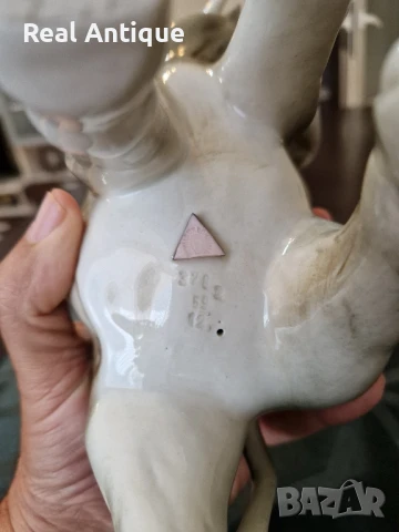 Топ рядка антикварна колекционерска порцеланова фигура статуетка Royal Dux , снимка 9 - Статуетки - 50894555