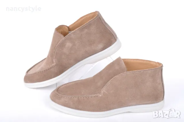 НОВО! Уникален модел дамски обувки от естествен велур, снимка 7 - Дамски боти - 47495561