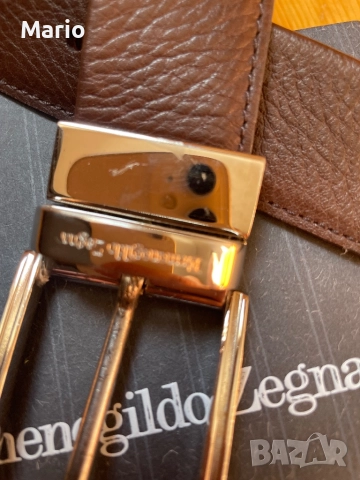  Ermenegildo Zegna мъжки кафяв колан 110, снимка 2 - Колани - 51549904