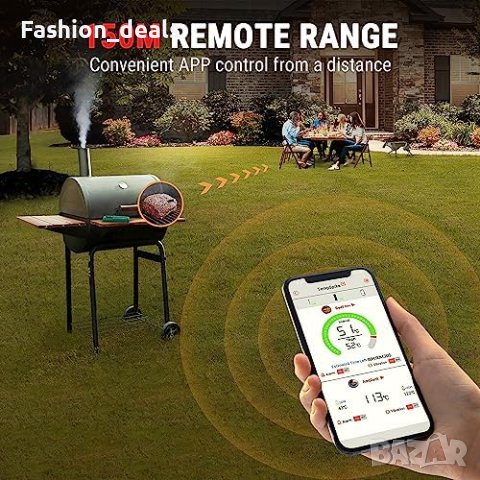 Нов 150M Безжичен Bluetooth термометър за месо за печене на скара/Барбекю Фурна, снимка 6 - Други стоки за дома - 41538469