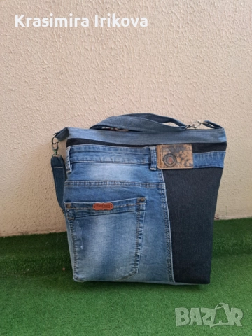 Дамска дънкова чанта, снимка 2 - Чанти - 52243780