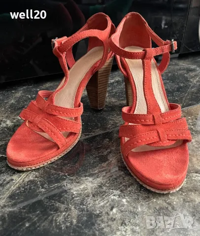Сандали естествен велур ESPRIT , снимка 2 - Сандали - 48639130