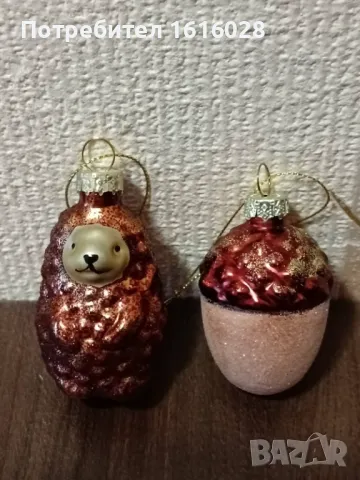 Уникални и красиви стъклени играчки за елха., снимка 18 - Декорация за дома - 43370319