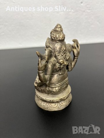 Тибетска метална фигура на Ганеша / Буда / будизъм. №5085, снимка 5 - Колекции - 44294465