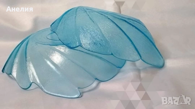 Фруктиери, чаши, за лед релефно стъкло, снимка 12 - Чинии - 51765927