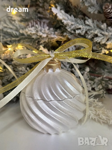 Свещ “Коледна топка”, снимка 6 - Декорация за дома - 52153582