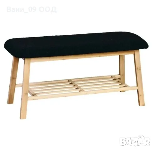 Бамбукова пейка за обувки, снимка 2 - Шкафове - 50278032