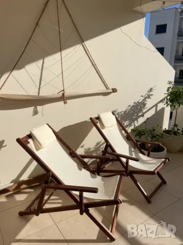 Шезлонг 3-POS Акация (с подлакътници), снимка 3 - Градински мебели, декорация  - 44656254