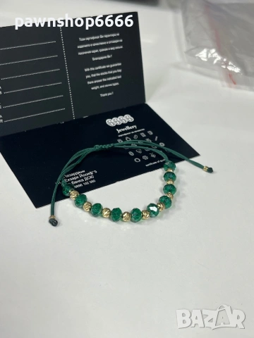 Гривна със златни елементи 14К / Златна гривна 14К, снимка 4 - Гривни - 53537183