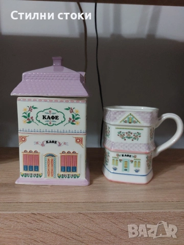 Буркан и чаша за кафе , снимка 4 - Чаши - 53841291