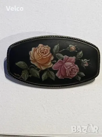 сребърна брошка, снимка 2 - Антикварни и старинни предмети - 49211598