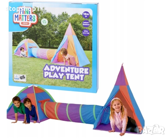 Детска тунелна палатка Mini Matters 18 м + детска площадка за забавление, снимка 6 - Други - 52630547