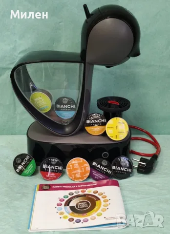 Кафемашина с гаранция 1 година Delonghi NESCAFÉ® система Dolce Gusto Infinissima Black/Gray, снимка 4 - Кафемашини - 55736458