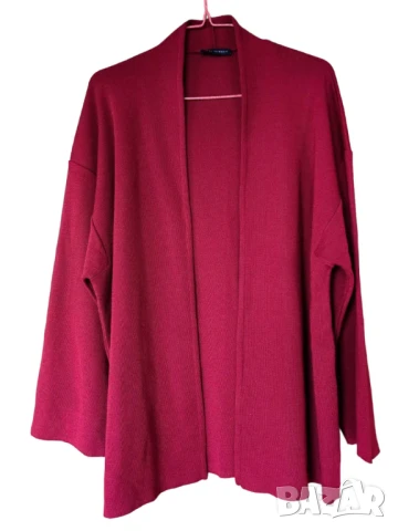 Дамска жилетка Rosa Frigerio, 80% вълна, Тъмночервена, 70х59 см, М