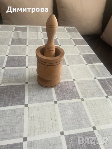 Месингово хаванче с чукало, дървено хаванче с чукало, снимка 4 - Други - 51053153