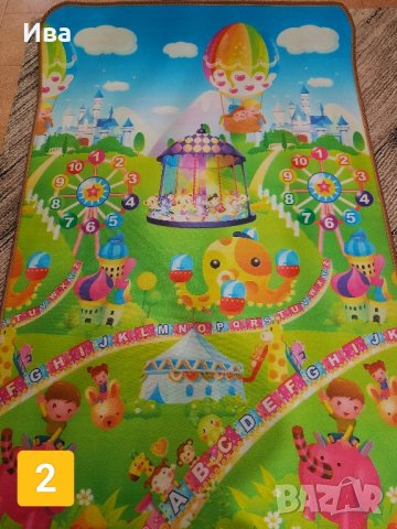 НОВА Двулицева постелка за игра / килимче / подложка за бебе и дете, снимка 7 - Други - 39465756