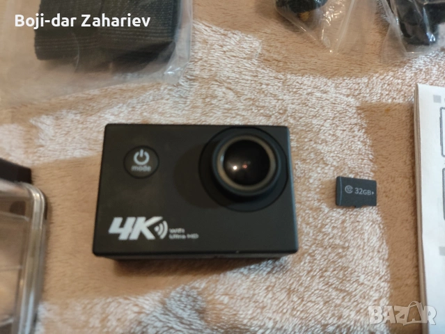 4K Екшън камера Ausek AT-Q1 с Wi-Fi + 32GB карта и Пълен комплект аксесоари