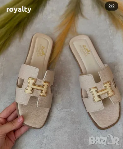 Hermes дамски чехли Различни цветове , снимка 2 - Чехли - 50131949