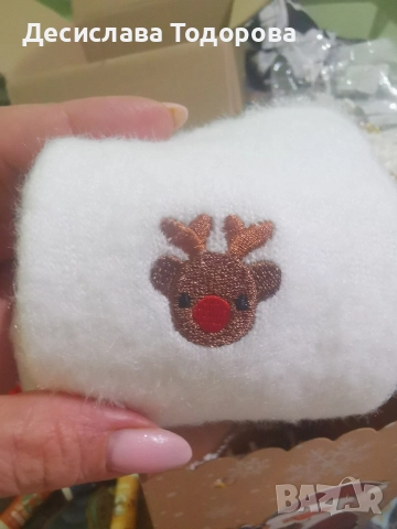 Коледна подаръчна торбичка , снимка 2 - Декорация за дома - 52575220