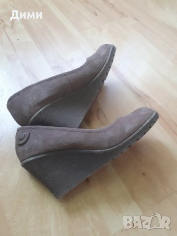 Обувки с платформа от естествен велур, снимка 3 - Дамски ежедневни обувки - 40977765