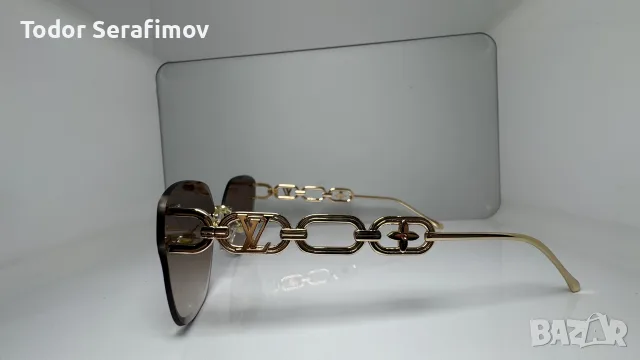 Дамски слънчеви очила Louis Vuitton My Monogram Chain, снимка 2 - Слънчеви и диоптрични очила - 55982795