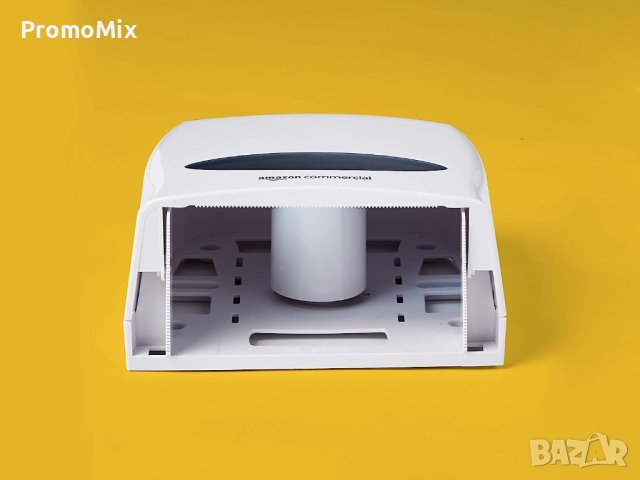 Диспенсър за тоалетна хартия Amazon Commercial ‎392A-WH-1 Стойка за тоалетна хартия Дозатор за стена, снимка 6 - Друго търговско оборудване - 41538182