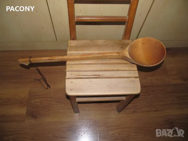 огромна дървена лъжица - нова 300мл 60см, снимка 2 - Прибори за хранене, готвене и сервиране - 49988416