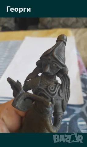 Бронзова статуетка-66, снимка 3 - Антикварни и старинни предмети - 50125617