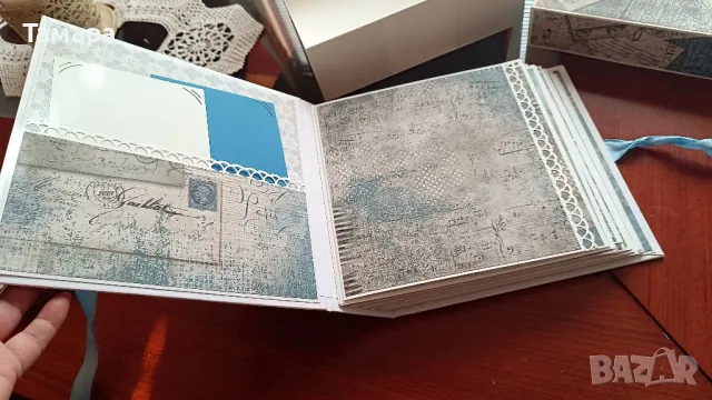 Ръчно направен албум за снимки,в кутия със същия принт:)), снимка 6 - Декорация за дома - 48401468