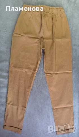 Дамски кафяв клин-панталон - one size , снимка 5 - Панталони - 49501479