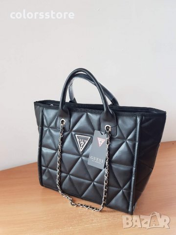 Луксозна Черна чанта  Guess   код SG316, снимка 2 - Чанти - 35978470