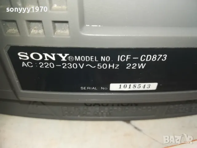 SONY ICF-CD873 CD RADIO-ВНОС SWISS 1011241403LNWCR, снимка 10 - Аудиосистеми - 47912842