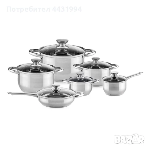 Комплект съдове за готвене Muhler MR-1242 NEW 12 части, снимка 1