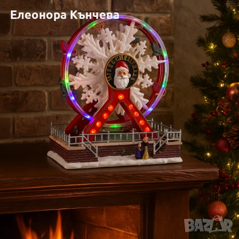Коледно Виенско колело с музика и Led светлини , снимка 2 - Други - 52308561
