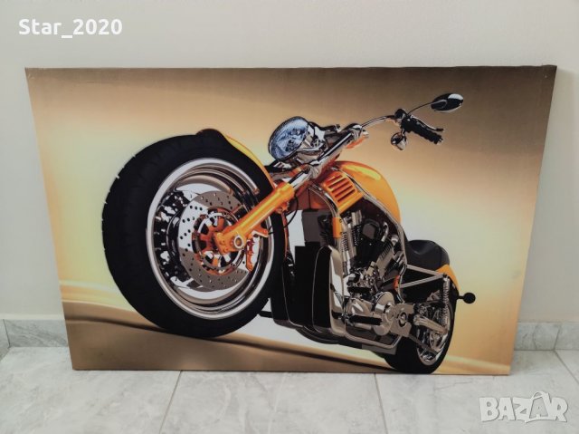 Светеща картина с Led осветление - Harley Davidson 2 
