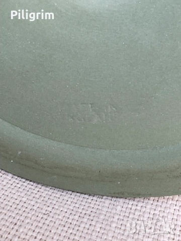Порцеланов свещник Wedgwood Green Jasper., снимка 7 - Други - 53837710