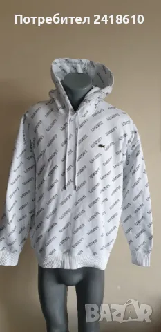 Lacoste LIVE! Oversize Hoodie Mens Size 5 - L НОВО! ОРИГИНАЛ! Мъжка Качулка !, снимка 9 - Спортни дрехи, екипи - 48252532