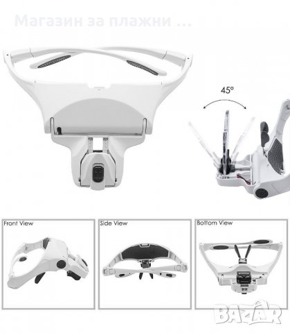 УВЕЛИЧИТЕЛНИ ОЧИЛА С ЛЕД ОСВЕТЛЕНИЕ И 5 ЛУПИ - код 2203, снимка 3 - Други стоки за дома - 34205029