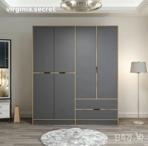 Гардвроби 4 врати, снимка 3 - Гардероби - 49860926