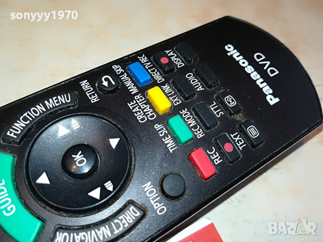 PANASONIC DVD REMOTE-ВНОС GERMANY 0404221235, снимка 4 - Дистанционни - 36338183